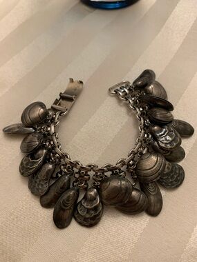 Napier Silver Shell Charm Bracelet